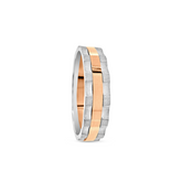 Platinum Rose Gold Band